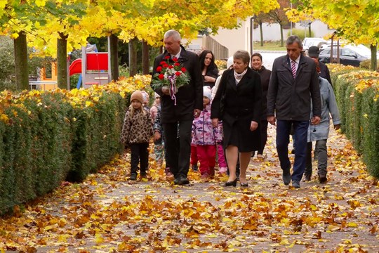 Ostrožská Nová Ves si připomněla vznik Československé republiky i oběti války