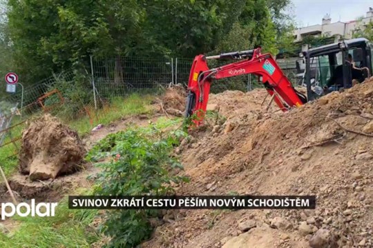 Svinov zkrátí cestu pěším novým schodištěm