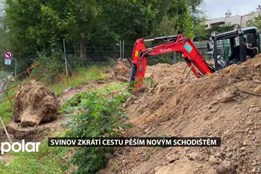 Svinov zkrátí cestu pěším novým schodištěm