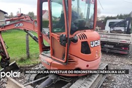 Horní Suchá investuje do rekonstrukcí několika ulic