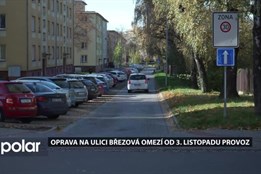 Oprava na ulici Březová od 3. listopadu omezí provoz, proběhne zde reklamace stavby