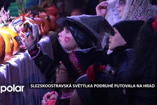 Slezskoostravská světýlka podruhé putovala na hrad, lampionový průvod zakončil Hopsalín