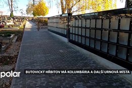 Butovický hřbitov má kolumbária a další urnová místa