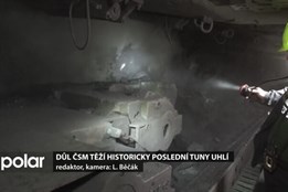 V Dole ČSM se těží historicky poslední tuny uhlí, šachta skončí v lednu