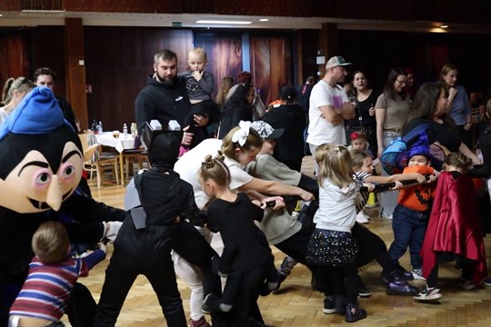 Děti mohly v domě kultury zažít Strašidelný Halloween