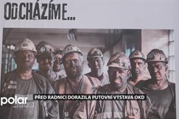 Před radnici Moravské Ostravy a Přívozu dorazila putovní výstava OKD