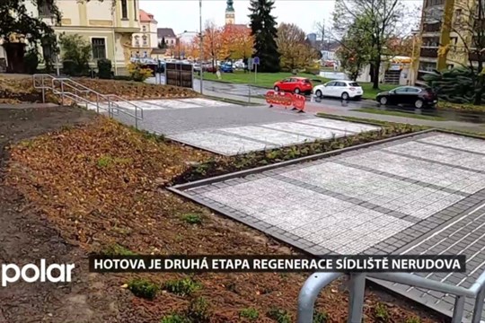 Hotova je druhá etapa regenerace sídliště Nerudova, příští rok se tu kopat nebude