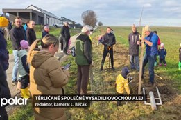 Těrličané si udělali brigádu a společně vysadili ovocnou alej