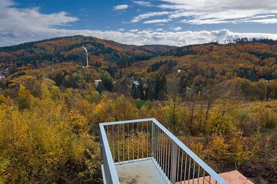Z historického vodojemu u Slovácké búdy v Luhačovicích se stala turistická vyhlídka