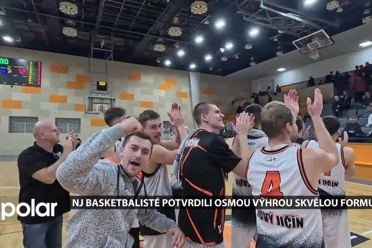 Basketbalisté Nového Jičína potvrdili osmou výhrou skvělou formu