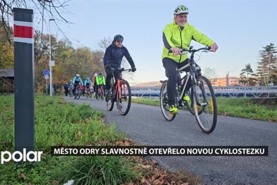 Město Odry slavnostně otevřelo novou cyklostezku, bezpečně propojí i dálkové trasy