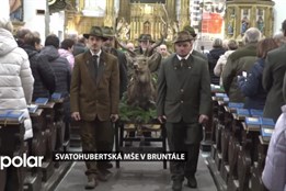 Slavnostní Svatohubertská mše v Bruntále se konala k poctě patronů myslivosti