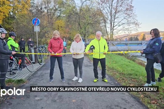 Odry mají dva kilometry nové cyklostezky, sloužit bude místním i turistům