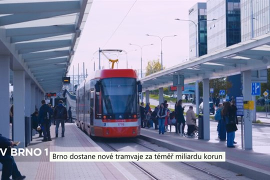 Brno dostane nové tramvaje za téměř miliardu korun
