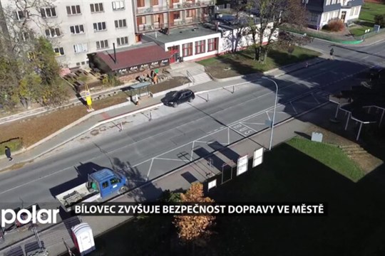 Bílovec zvyšuje bezpečnost dopravy ve městě, aktuálně probíhají tři stavby