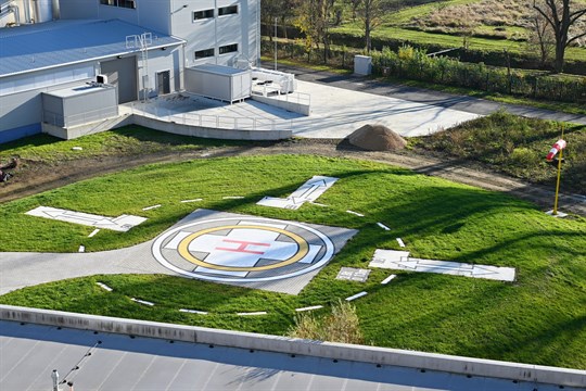 Uherskohradišťská nemocnice má nový heliport
