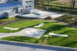 Uherskohradišťská nemocnice má nový heliport