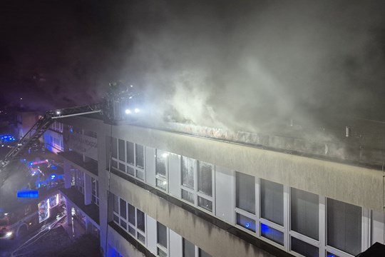 Ve Zlíně hořela střední škola na Jižních Svazích. Nikdo se nezranil