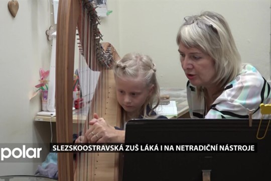 Slezskoostravská ZUŠ láká i na netradiční nástroje, vyučuje hru na cimbál, harfu i panovu flétnu