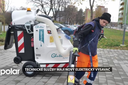 Technické služby Ostravy-jihu mají nový elektrický vysavač