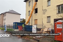 V Ostravě-Mariánských Horách prochází kompletní rekonstrukcí další bytový dům