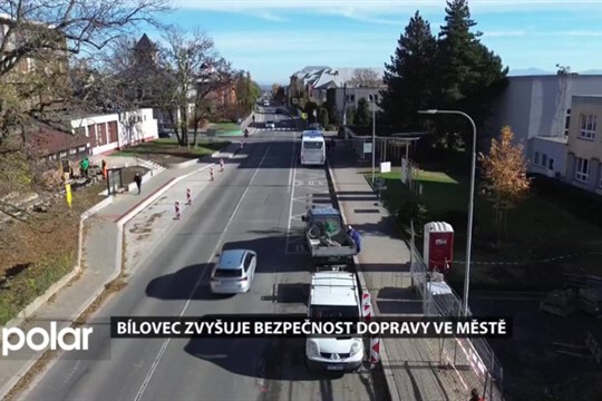 Bílovec zvyšuje bezpečnost dopravy ve městě, pracuje se na třech dopravních stavbách