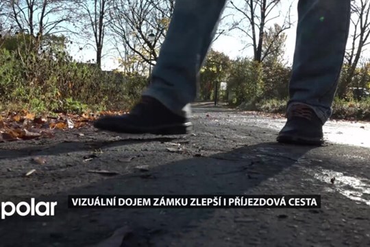 Vizuální dojem zámku zlepší i opravená příjezdová cesta