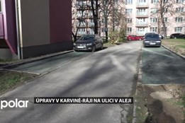 Úpravy na ulici V Aleji mají za cíl zvelebit komunikaci kolem přilehlých domů
