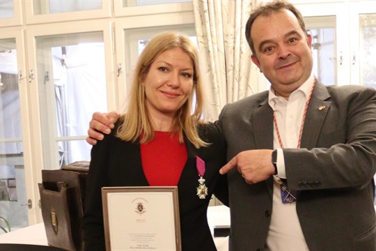 Vyučující ze ZČU získala nejvyšší belgické vyznamenání od krále Filipa