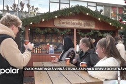 Svatomartinská vinná stezka zaplnila Opavu ochutnávkami