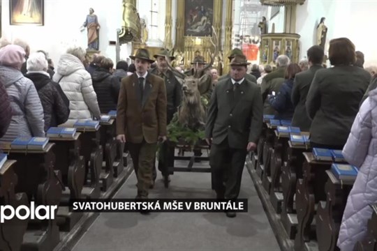 Slavnostní Svatohubertská mše v Bruntále k poctě patronů myslivosti
