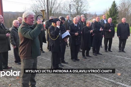 Stonavští myslivci uctili patrona sv. Huberta a oslavili 70. výročí chaty