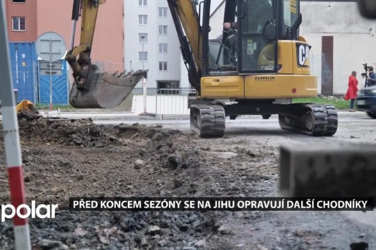 Před koncem sezóny se v Ostravě-Jihu opravují další chodníky