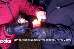 Novojičínští Den boje za svobodu a demokracii uctili pietou v dešti na Havlově nádvoří