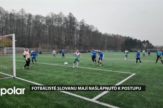 Fotbalisté Slovanu mají našlápnuto k postupu