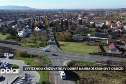 Vytíženou křižovatku v Dobré do roka nahradí kruhový objezd, místní se tak vyhnou kolonám