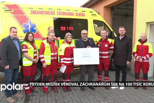 Dar od města použijí záchranáři na modernizaci zázemí pro zaměstnance