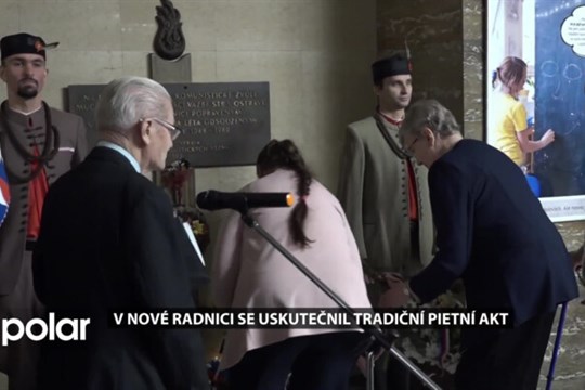 V Nové radnici se uskutečnil tradiční pietní akt. Účastníci vzpomněli oběti totality