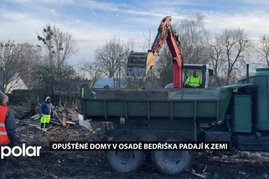 Opuštěné domky v ostravské osadě Bedřiška padají k zemi. Jejich stav není bezpečný