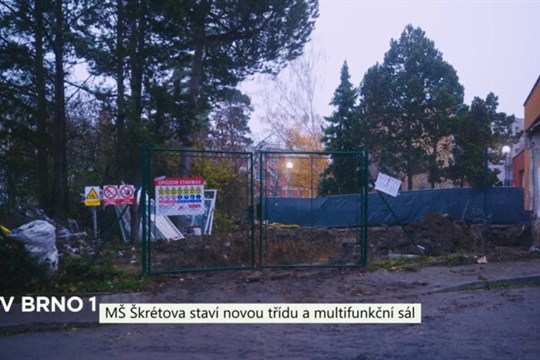 MŠ Škrétova staví novou třídu a multifunkční sál