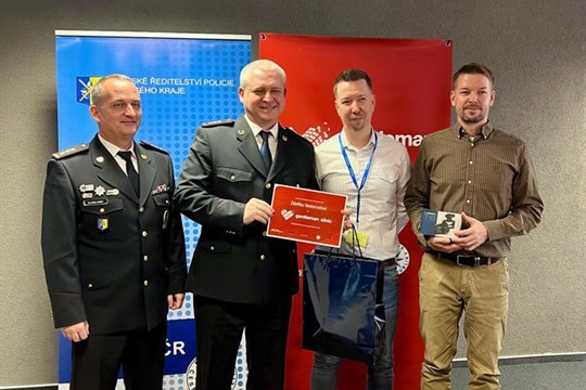 Zdeněk Nedorost získal ocenění za záchranu života. V červnu pomohl řidiči s infarktem