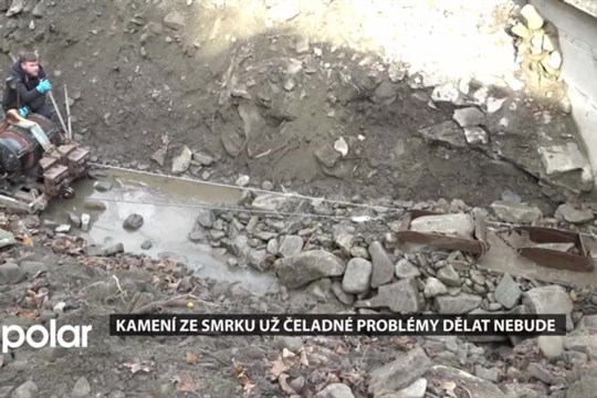 Kamení ze Smrku už Čeladné problémy dělat nebude
