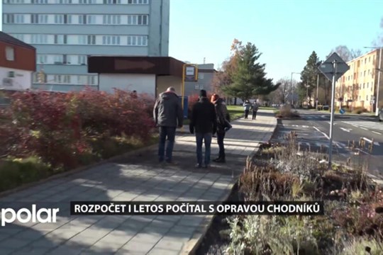 Rozpočet i letos počítal s opravou chodníků, hlavní úseky byly ve třech lokalitách