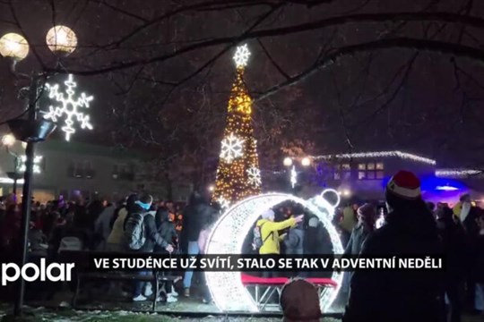 Ve Studénce už svítí, stalo se tak v adventní neděli