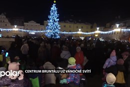 Centrum Bruntálu už osvětluje Jedle bělokorá i kompletní vánoční výzdoba