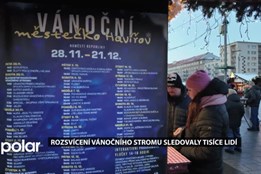 Havířov rozsvítil vánoční strom, lidé si užili i krásný ohňostroj