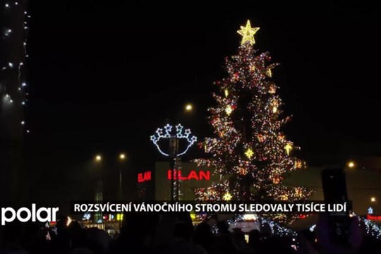 Rozsvícení vánočního stromu sledovaly v Havířově tisíce lidí