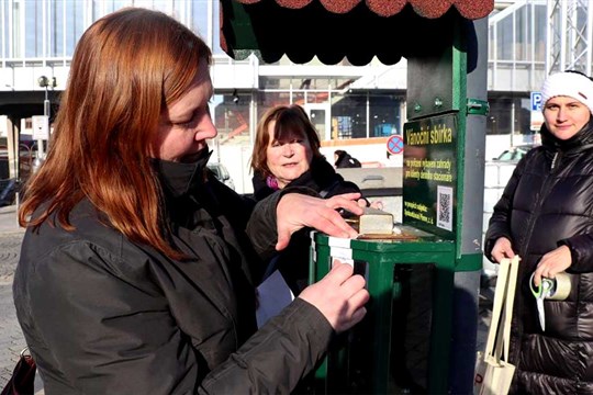 Vánoční sbírka na náměstí TGM startuje