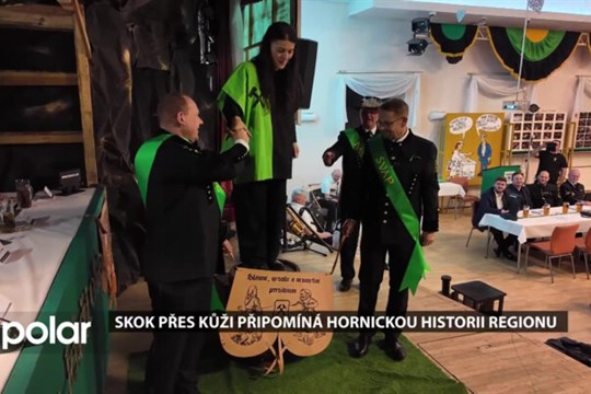 Skok přes kůži připomíná hornickou historii regionu