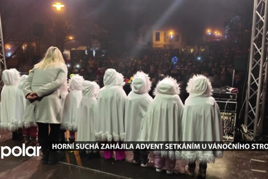 Horní Suchá zahájila advent setkáním u vánočního stromu